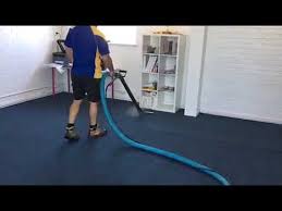 commercial carpet cleaning in action