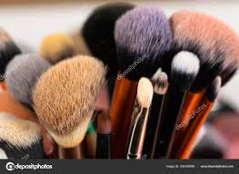 picture clean dirty makeup brushes