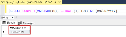 sql format function