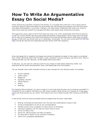 argumentative essay on social a pdf