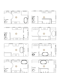 the two master bathroom layouts we re
