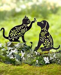 Metal Animal Silhouette Garden Stakes