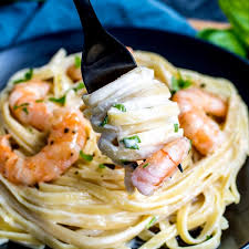 shrimp alfredo pasta home made