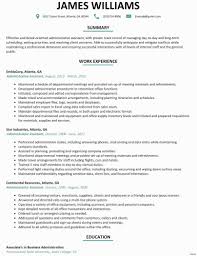 Resume Ats Friendly Resume Template New Best Administrative