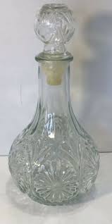 Vintage Pressed Glass Wine Liquor