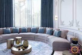 circular sofa for a sitting room design