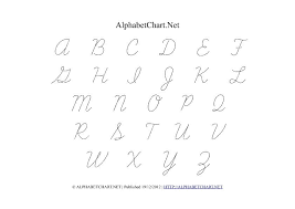 Free Printable Cursive Alphabet Cursive Uppercase Alphabet