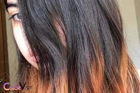 what color does black hair dye fade to