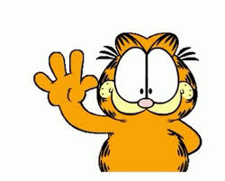 Garfield Hello GIF - Garfield Hello Wave - Descubre &amp; Comparte GIFs