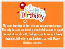 The best holiday of the year is a birthday! Daughter In Law Happy Birthday Quotes And Greetings Happy Birthday Wishes