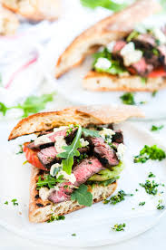 grilled balsamic steak sandwiches with