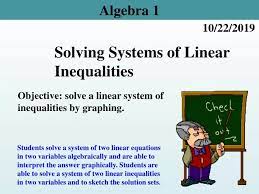 Solving Systems Of Linear Inequalities