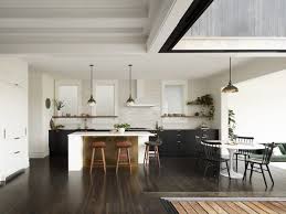 kitchen dark hardwood floors design