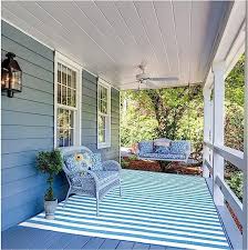 Striped Outdoor Rugs For Patio Decor