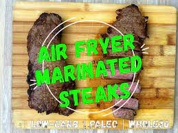 air fryer marinated steak video fit