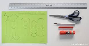 cómo hacer letras 3d de papel o