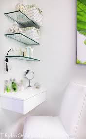 Bathroom Vanity Glass Shelves