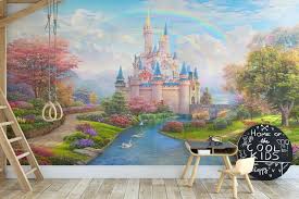 Pink Princesses Castle Wallpaper For