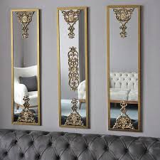 3 Size Mirror Set Goldvintage Tall