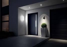 House Outdoor Lighting At The Entry