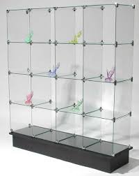 Glass Cube Display Unit Glass Display