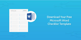 Download Your Free Microsoft Word Checklist Template Process Street