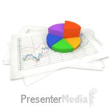 Circular Pie Chart Data Up Down 3d Animated Clipart For