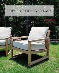 diy outdoor chair with a slanted back