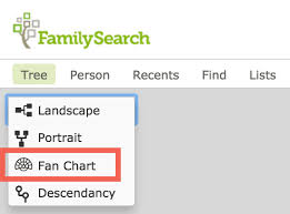 Familysearch Family Tree New Discovery Fan Chart View
