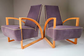 modern set 2 dutch design arm chairs in