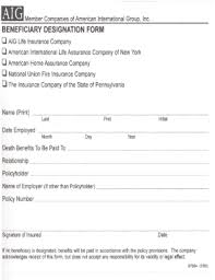 The president of american general life insurance company is mary jane bartolotta fortin, the treasurer is , and the secretary is. Aig Change Of Beneficiary Form Fill Online Printable Fillable Blank Pdffiller
