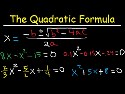 How To Use The Quadratic Formula To