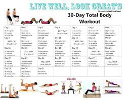 30 Day Fitness Workout Plan For