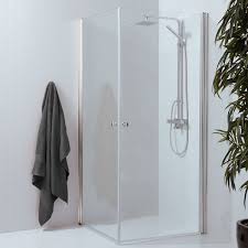 2 Straight Shower Doors In Clear Safety