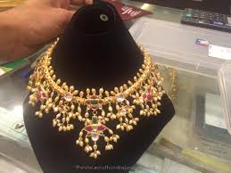gold pearl necklace designs south