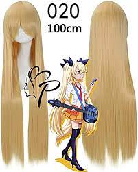 Amazon.com: 100cm Long Anime SHOW BY ROCK !! Cosplay Wig Plasmagica Retoree  Straight Blonde Synthetic Hair for Adult : Clothing, Shoes & Jewelry