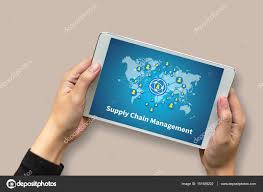 Scm Supply Chain Management Concept Modern People Doing
