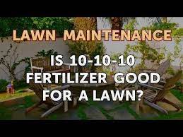is 10 10 10 fertilizer good for a lawn