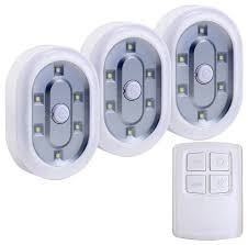 1 5w Daylight Wireless Remote Control Led Under Cabine Set Of 3 Contemporary Undercabinet Lighting By Led Light Depot