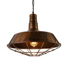 Rustic Industrial Outdoor Pendant Light Vintage Big Barn Hanging Ceiling Lamp Ebay