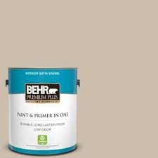 See the beautiful paint color on an actual surface. Behr Premium Plus 1 Gal Home Decorators Collection Hdc Ac 10 Bungalow Beige Satin Enamel Low Odor Interior Paint Prim In 2020 Behr Premium Plus Interior Paint Behr