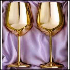 Stainless Steel Rose Gold Wine Glasses