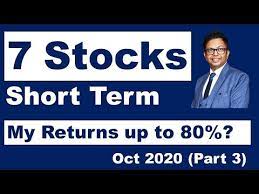 7 best short term portfolio stocks 2020