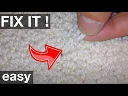 fix of a berber carpet pull