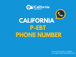 california p ebt phone number speak to