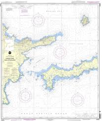Noaa Nautical Chart 16463 Kanaga Pass And Approaches Maps
