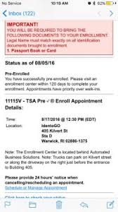 the tsa precheck enrollment process