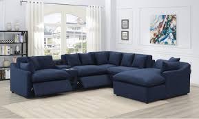 blue sofa living room