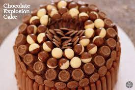 47 Ideas For Chocolate Cake Kids Birthday Chocolate Explosion Cake  gambar png