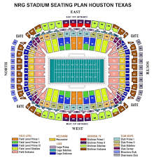 nrg stadium seating plan ticket